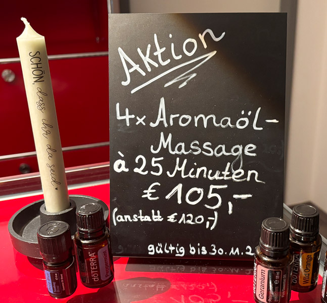 Aromalölmassage – Entspannung für Körper und Geist Aromalölmassage – Entspannung für Körper und Geist