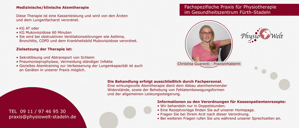 Medizinische/klinische Atemtherapie im Ärztehaus
